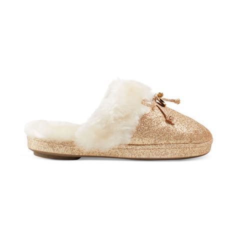 michael kors faux fur slippers|michael kors slippers clearance.